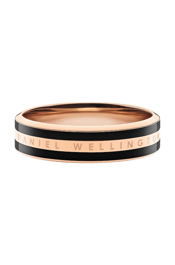 Daniel Wellington pierścionek Emalie Ring Black 58 Gift Box złoty DW00400318