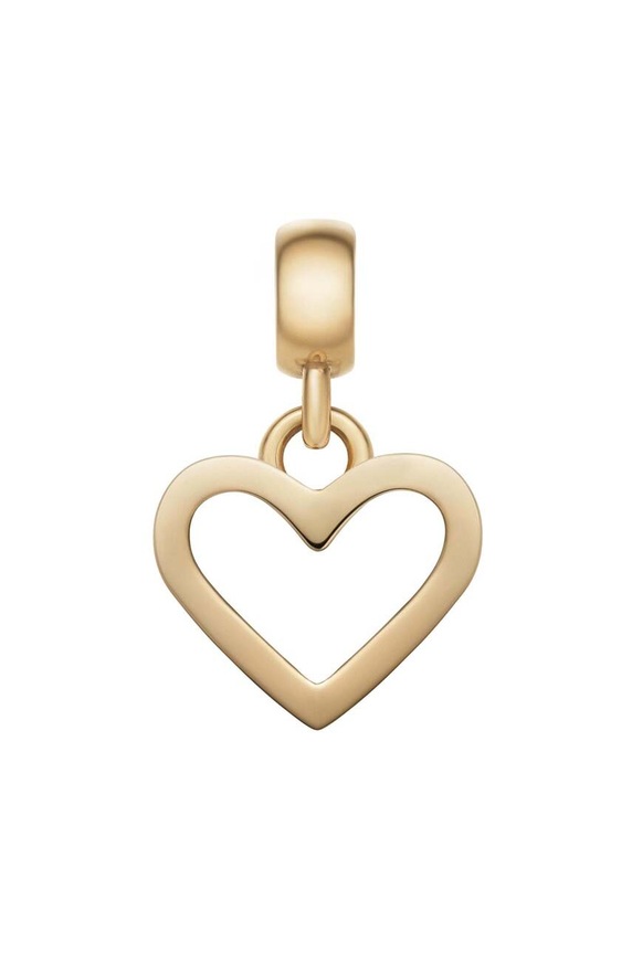 Daniel Wellington zawieszka Charm Heart Hanging Shape złoty DW00400433
