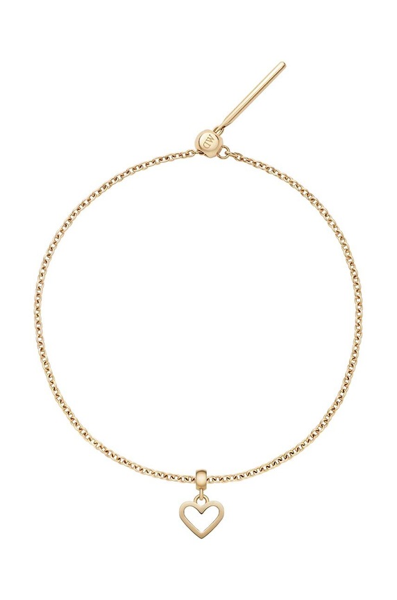 Akcesoria Daniel Wellington zawieszka Charm Heart Hanging Shape DW00400433 złoty