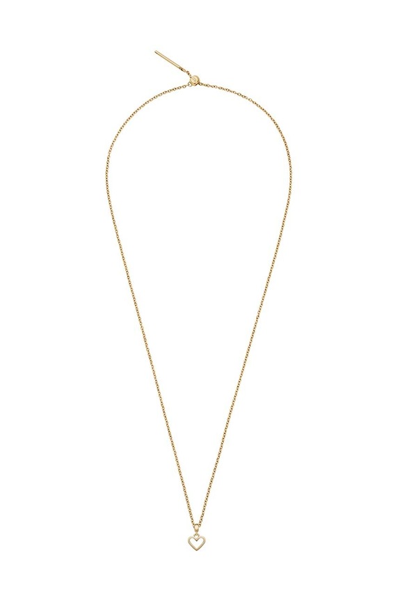 Daniel Wellington zawieszka Charm Heart Hanging Shape złoty DW00400433