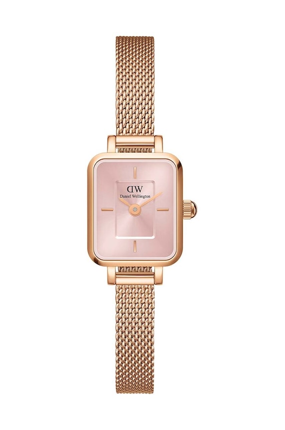 Daniel Wellington ceas Quadro Mini Melrose Blush aur DW00100650