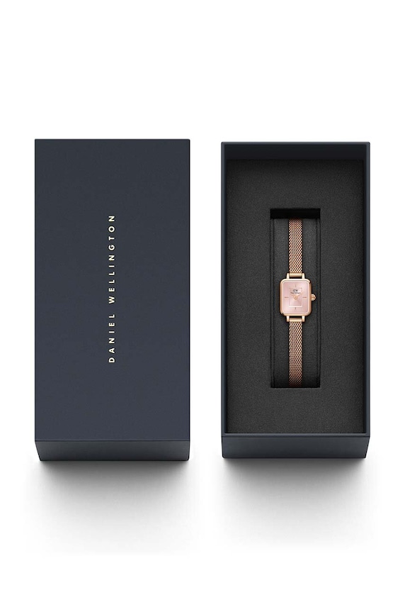 Daniel Wellington ceas Quadro Mini Melrose Blush aur DW00100650