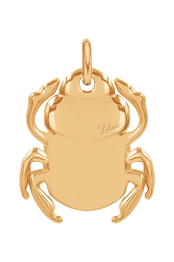 Επιχρυσωμένο μενταγιόν Lilou Skarabeusz 207/15/ZAW/PO χρυσαφί AA00