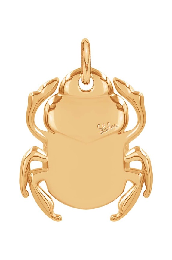Επιχρυσωμένο μενταγιόν Lilou Skarabeusz 207/20/ZAW/PO χρυσαφί AA00