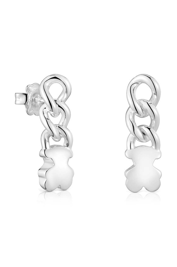 Tous kolczyki srebrne Bold Motif srebrny 1004101200