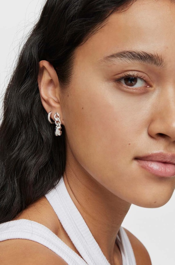 Tous kolczyki srebrne Bold Motif srebrny 1004101200