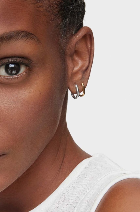 Tous kolczyki srebrne Basics 1004092700 srebrny