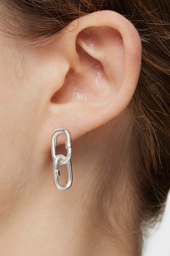 Srebrni uhani Tous Hold Oval 1004101300