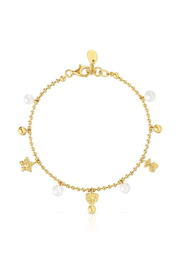 Tous bransoletka ze srebra pokrytego złotem pozłacane złoty 1004104300