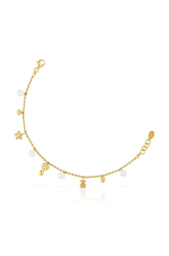 Tous bransoletka ze srebra pokrytego złotem 1004104300 złoty AA00