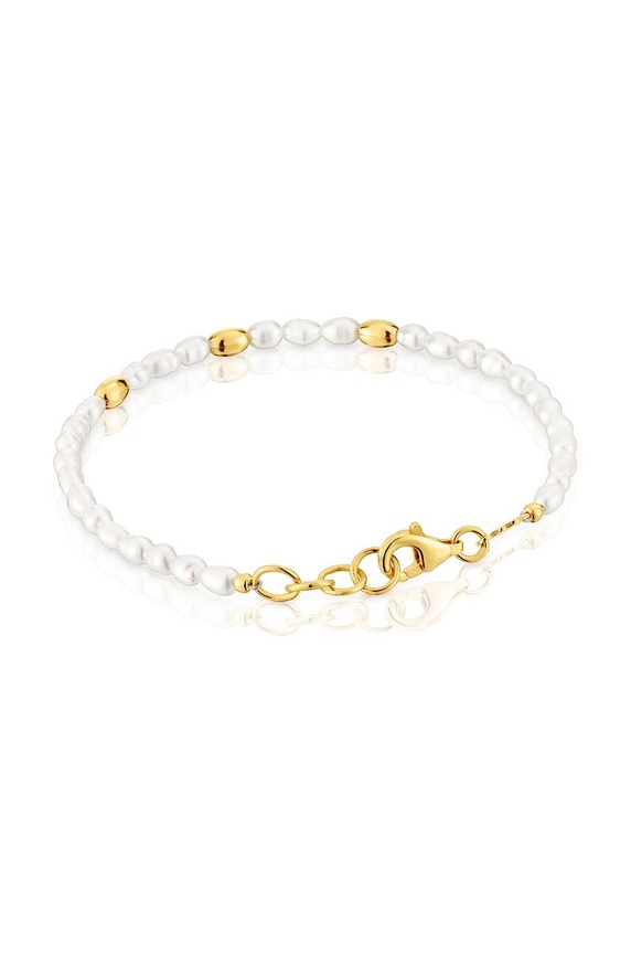 Pozlacený stříbrný náramek Tous 1004120800 zlatá AA00