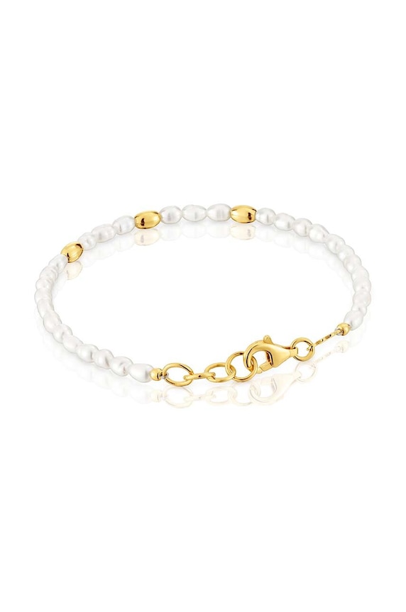 Pozlacený stříbrný náramek Tous 1004120800 zlatá AA00