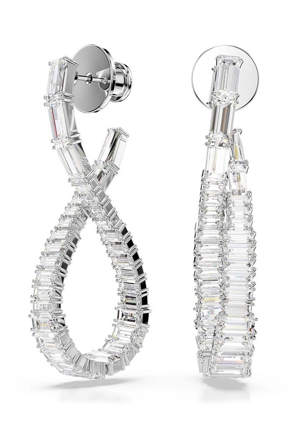 Swarovski cercei HYPERBOLA zirconiu cubic argintiu 5677628