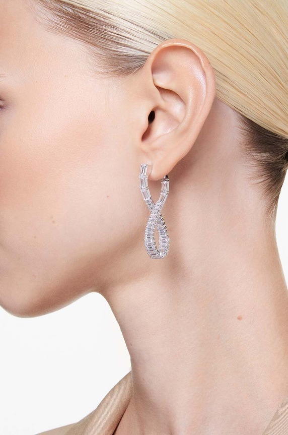 Swarovski cercei HYPERBOLA 5677628 argintiu