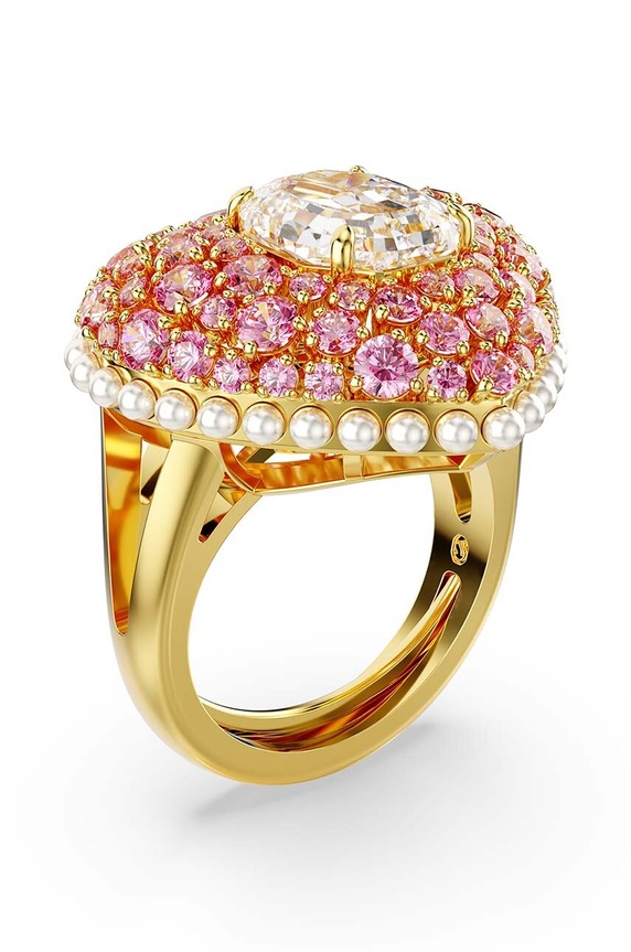 Swarovski gyűrű HYPERBOLA 5690058 rózsaszín AA00