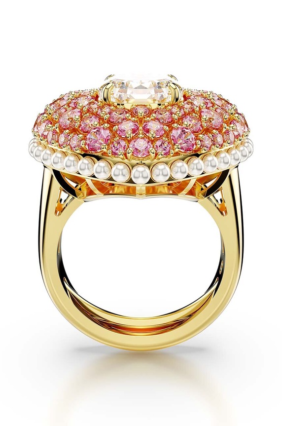 Swarovski gyűrű HYPERBOLA rózsaszín 5690058