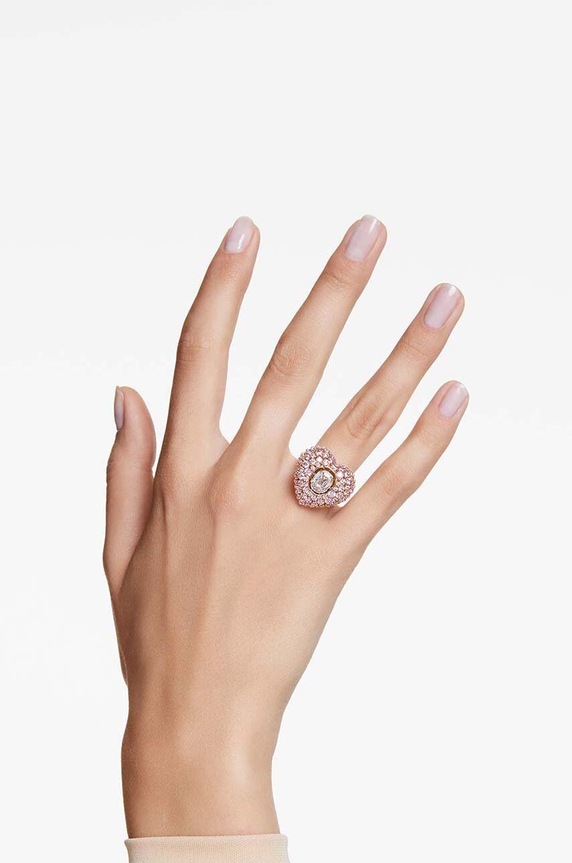 Swarovski pierścionek HYPERBOLA 5690057 różowy