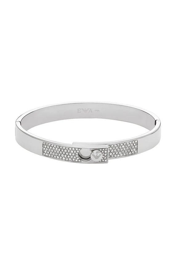 Narukvica Emporio Armani cirkonij srebrna EGS3088040