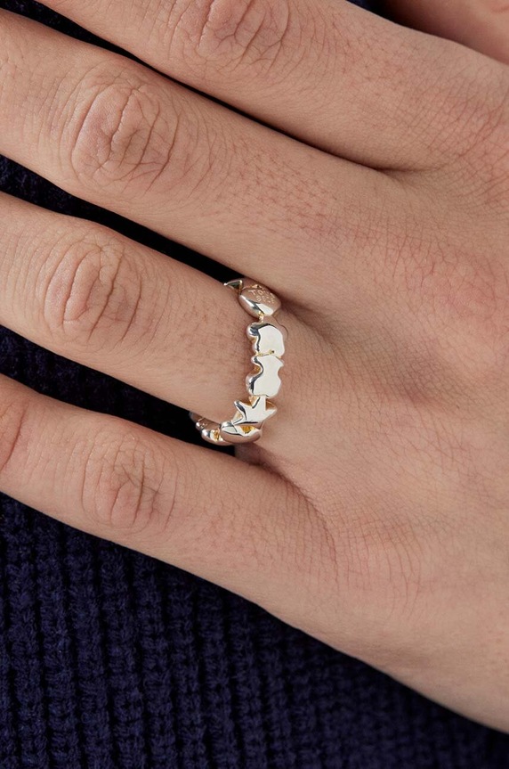 Tous pierścionek srebrny 10 Mini Icons srebrny 1003930110