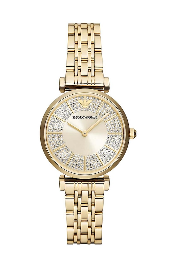 Hodinky Emporio Armani zlatá AR11608