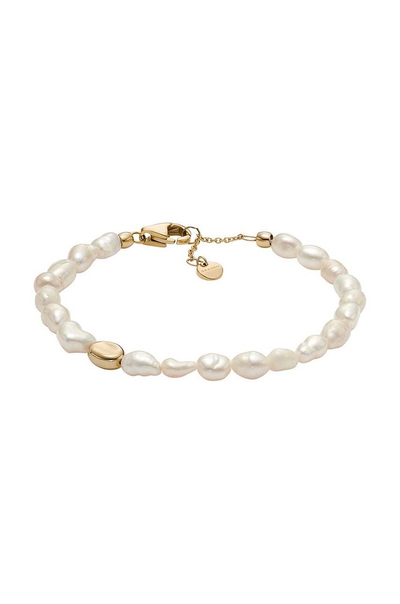 Βραχιόλι Skagen φυσική πέτρα χρυσαφί SKJ1825710