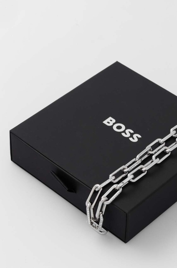 Ogrlica BOSS srebrna 1580578