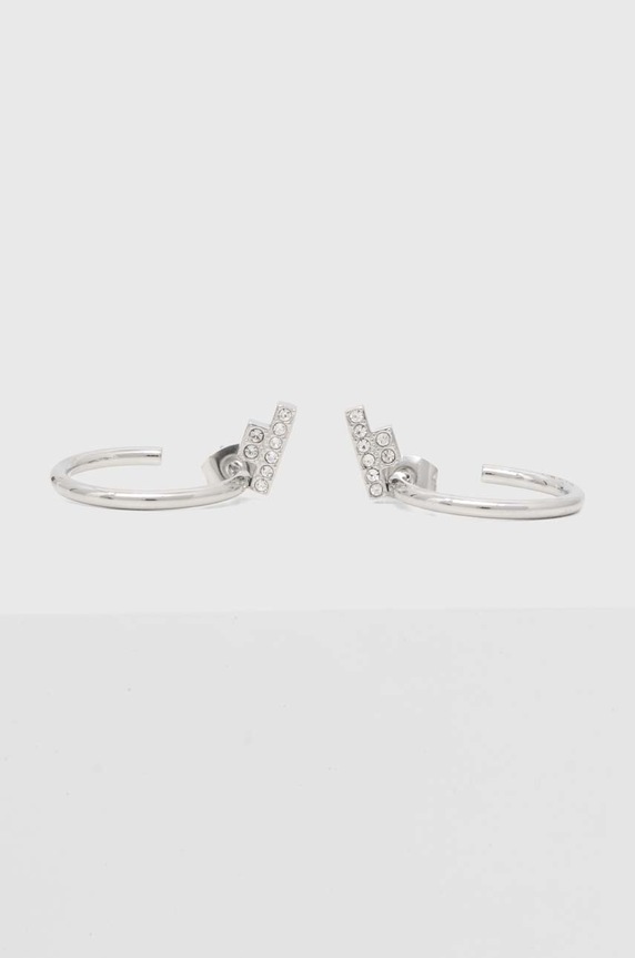 Naušnice Trussardi cirkonij srebrna TJAXC33