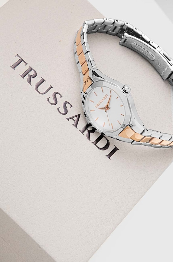Ρολόι και βραχιόλι Trussardi ασημί R2453159503
