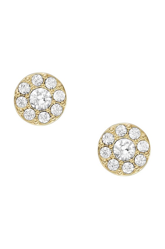 Fossil kolczyki cyrkonia złoty JF04375710