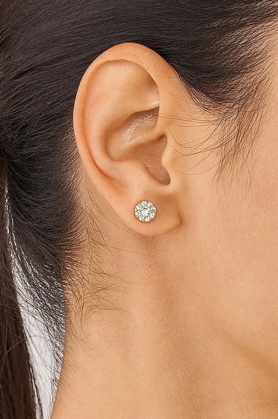 Fossil kolczyki złoty JF04375710