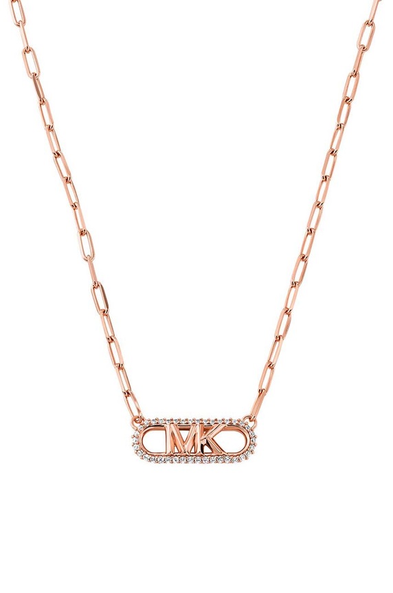 Náhrdelník z pozlaceného stříbra Michael Kors stříbro zlatá MKC1655CZ791