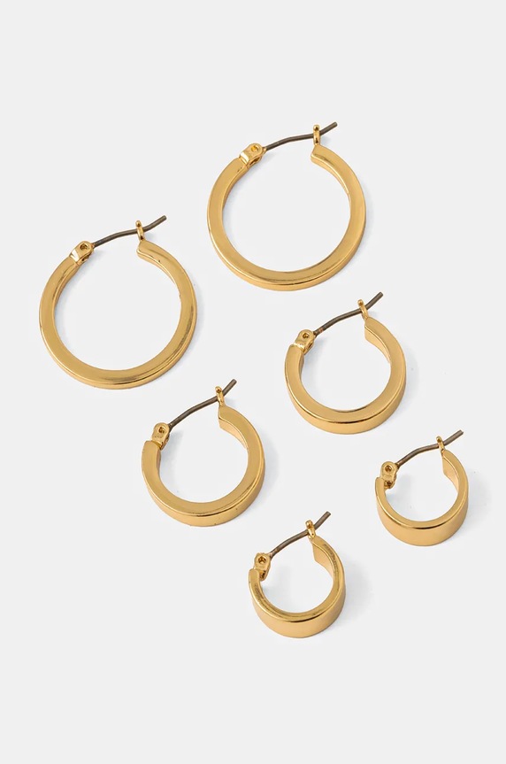 Náušnice Dkny 3-pack 3-pack zlatá 60568434