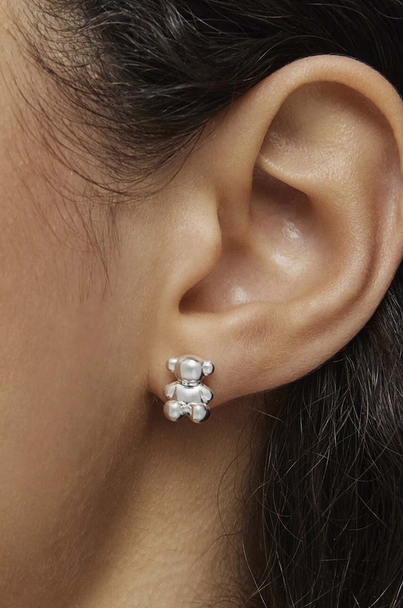 Tous kolczyki srebrne Bold Bear srebrny 1004195200