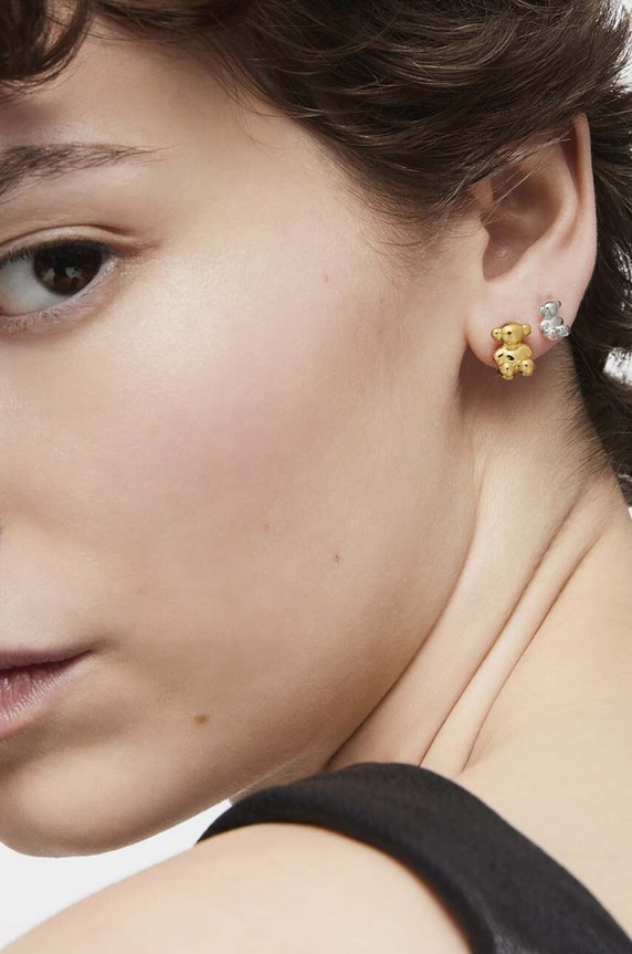 Tous kolczyki ze srebra pokrytego złotem Bold Bear 1004195400