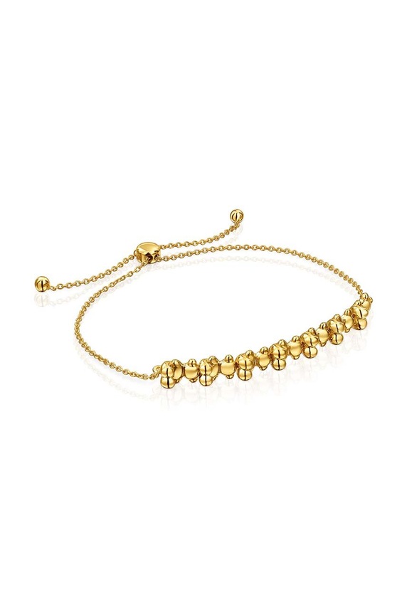 Tous bracciale in argento placcato in oro Bold Bear argento oro 1004212000