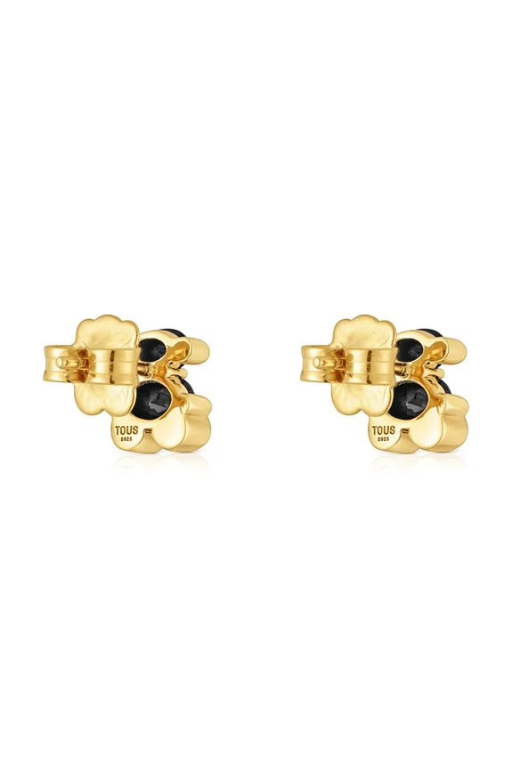 Akcesoria Tous kolczyki ze srebra pokrytego złotem Bold Bear Gem 1004226800 srebrny