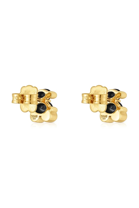 Akcesoria Tous kolczyki ze srebra pokrytego złotem Bold Bear Gem 1004226800 srebrny