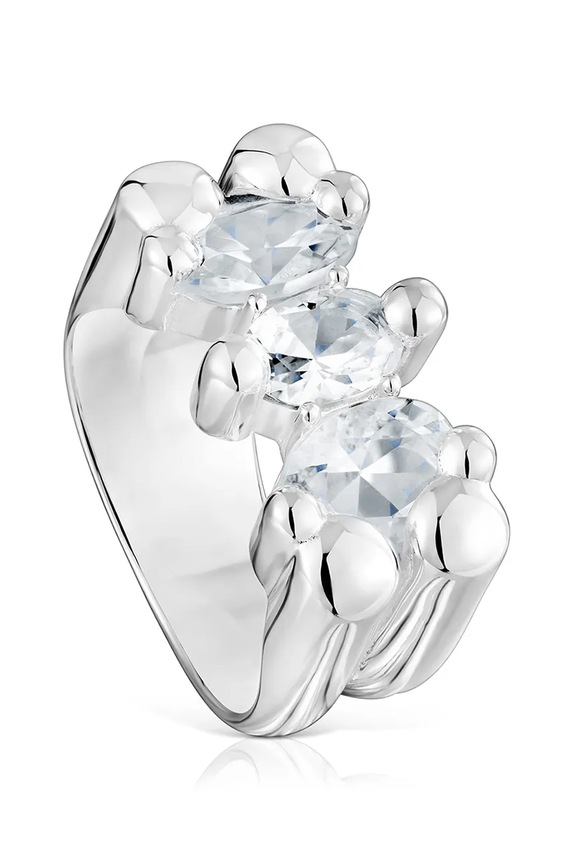 Strieborný prsteň Tous 12 Bold Bear Gem prírodný kameň strieborná 1004228112