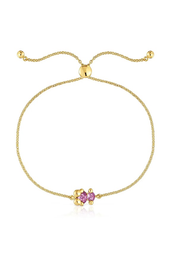 Strieborný pozlátený náramok Tous Bold Bear Lab pozlátené strieborná 1004253800