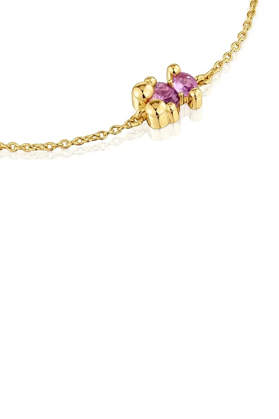 Doplnky Strieborný pozlátený náramok Tous Bold Bear Lab 1004253800 strieborná