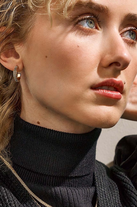 Dodatki Uhani Skagen SKJ1858710 zlata