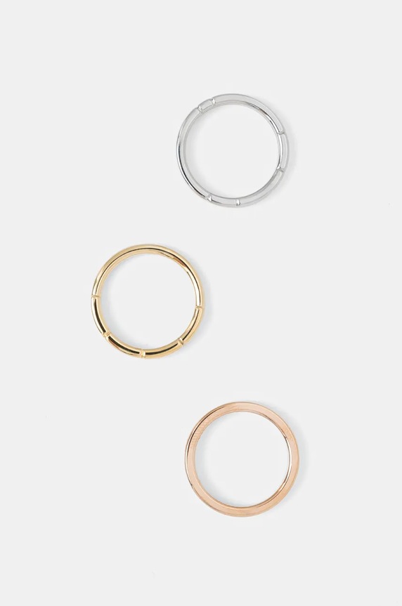 Calvin Klein pierścionki 3-pack 3-pack srebrny 35000458