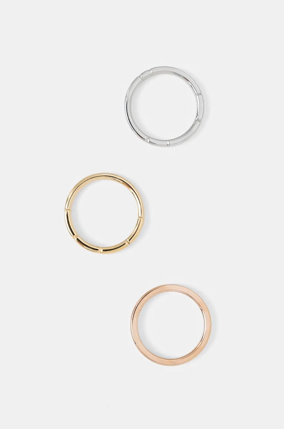 Calvin Klein pierścionki 3-pack 3-pack srebrny 35000458