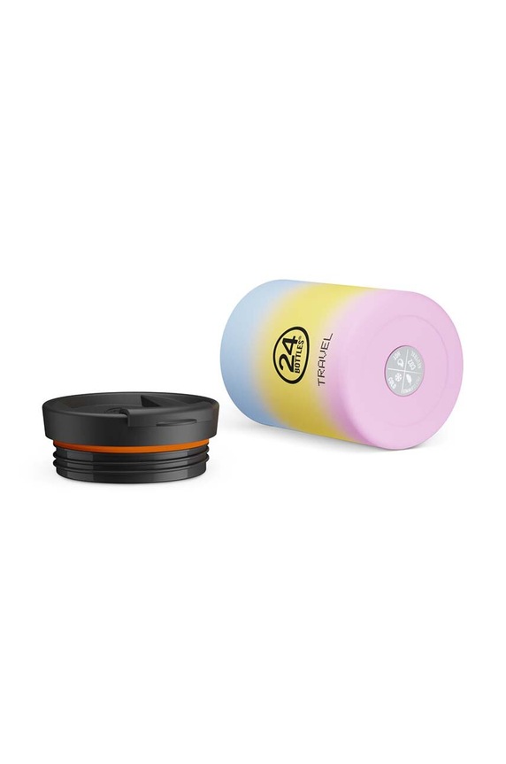 Accesorii 24bottles cana termica Travel Tumbler 350ml Aurora Travel.Tumb.350.Aurora galben