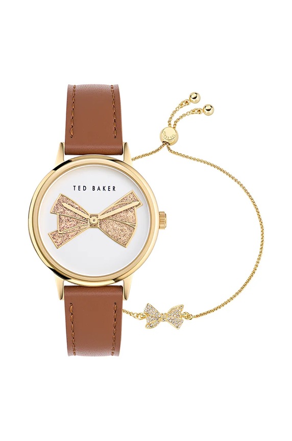 Hodinky a náramok Ted Baker béžová BKGFW2403