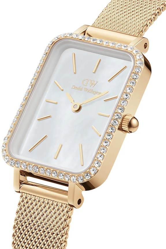 Hodinky Daniel Wellington Quadro Lumine Bezel Evergold 40 DW00100668 zlatá AA00