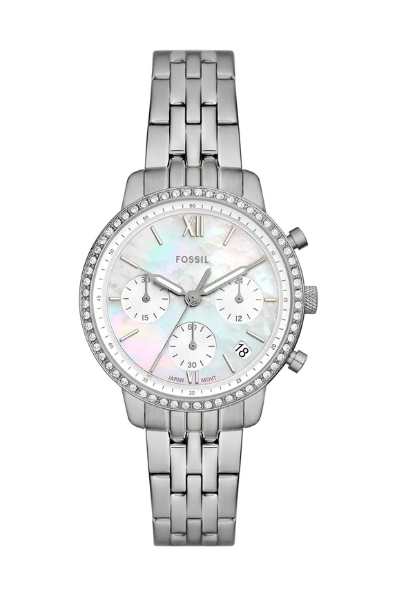 Fossil zegarek srebrny ES5357