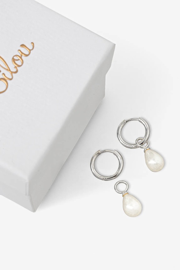 Dodatki Uhani Lilou Pearls A03/MARKET/ANS/224 srebrna