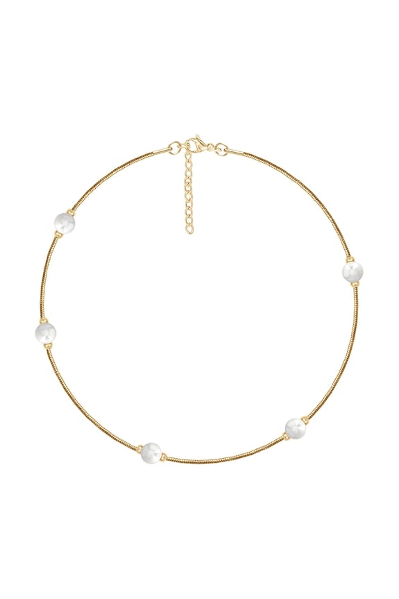 Επιχρυσωμένο βραχιόλι Lilou Pearls επιχρυσωμένο χρυσαφί 222/160/BRA/PEB/PO