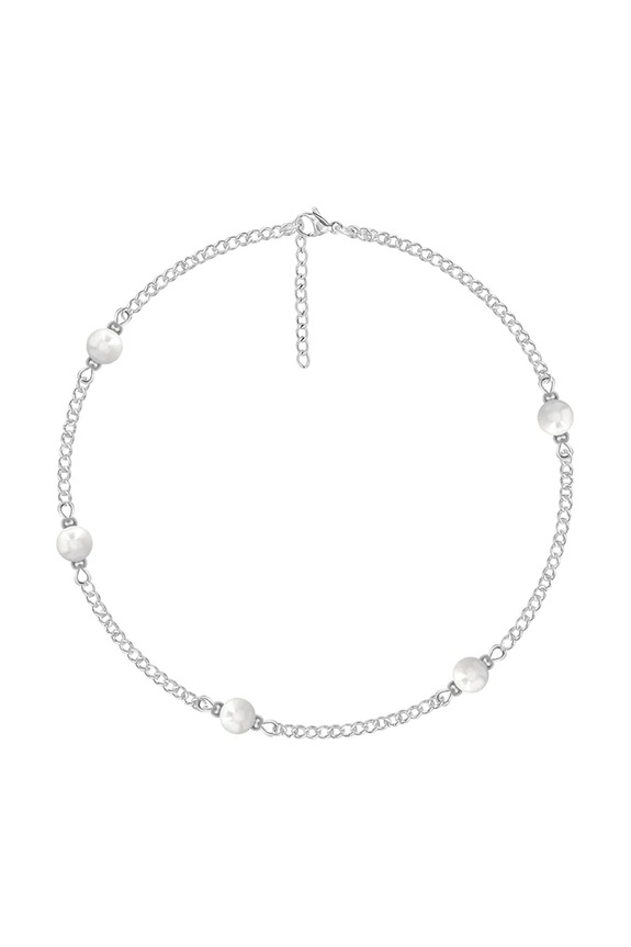 Επάργυρο βραχιόλι Lilou Pearls επάργυρο ασημί 222/160/BRA/PEB/SR